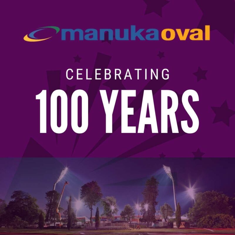 Manuka Oval 100 Years Old