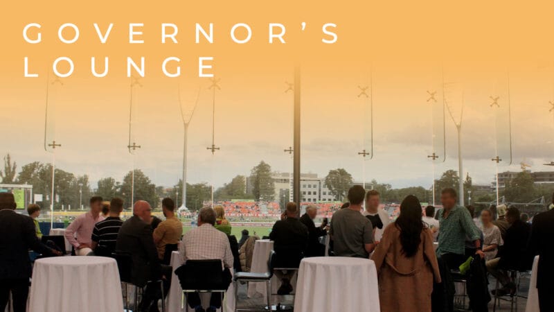 Governor's Lounge at Manuka Oval